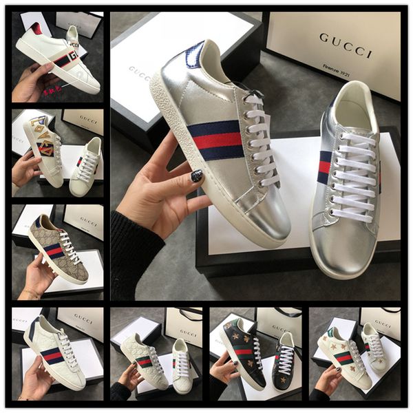 2019 designer shoes ace sneakers luxury embroidered white tiger bee brand shoes genuine leather mens sneaker women casual shoes size 35-46, Black
2019 designer shoes ace sneakers luxury embroidered white tiger bee brand shoes genuine leather mens sneaker women casual shoes size 35-46, Black