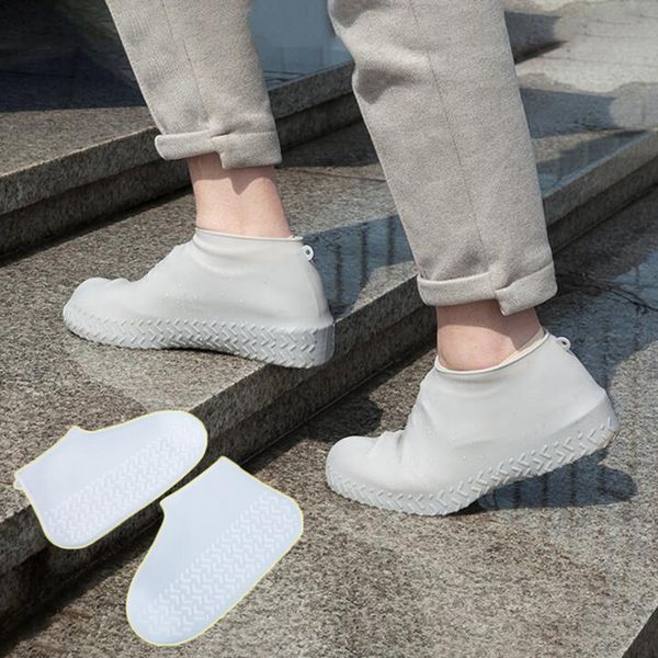 1pair waterproof shoes covers reusable silicone rain shoes cover rubber slip-resistant rain boot overshoes accessories, White;pink
1pair waterproof shoes covers reusable silicone rain shoes cover rubber slip-resistant rain boot overshoes accessories, White;pink