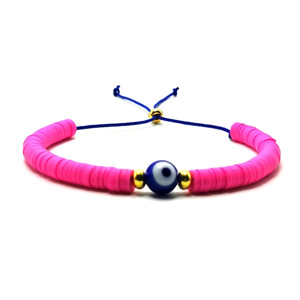 summer polymer clay disc beads bracelet for women handmade evil eye charm bracelet femme jewelry, Golden;silver
summer polymer clay disc beads bracelet for women handmade evil eye charm bracelet femme jewelry, Golden;silver