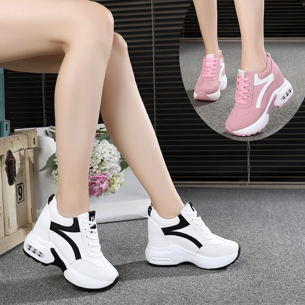new 2019 autumn black white hidden wedge heels casual shoes spring women's elevator high-heels boots women sneakers 10cm heels
new 2019 autumn black white hidden wedge heels casual shoes spring women's elevator high-heels boots women sneakers 10cm heels
