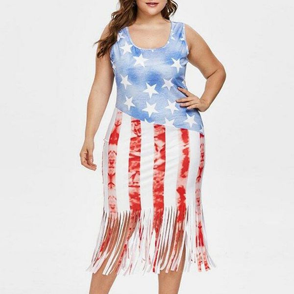 2019 summer dress fashion women plus size american sleeveless flag stripes tassel vest dress robe femme vestidos verano, Black;gray
2019 summer dress fashion women plus size american sleeveless flag stripes tassel vest dress robe femme vestidos verano, Black;gray