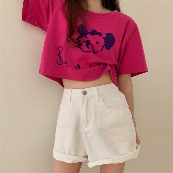 small bear skinny girlfriends clothes couple short-sleeved t-shirt female 2020 loose rose red fashionable top, White
small bear skinny girlfriends clothes couple short-sleeved t-shirt female 2020 loose rose red fashionable top, White