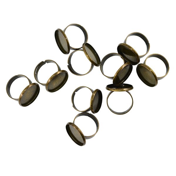 10 pieces 18mm adjustable ring blank inner bezel setting base tray for cameo cabochons pearls antique bronze jewelry ring findings
10 pieces 18mm adjustable ring blank inner bezel setting base tray for cameo cabochons pearls antique bronze jewelry ring findings