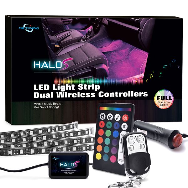 4pcs truck/suv led underglow light kit rgbw multicolor music-sync waterproof strip lights with 2 wireless remotes
4pcs truck/suv led underglow light kit rgbw multicolor music-sync waterproof strip lights with 2 wireless remotes