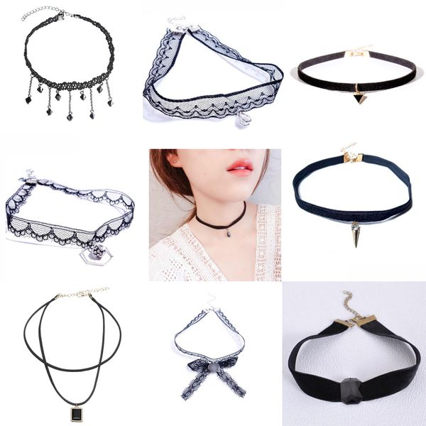 collar necklace for woman girl fashion jewelry lace trend summer gift simple black sequins pearl pendant star lace heart, Silver
collar necklace for woman girl fashion jewelry lace trend summer gift simple black sequins pearl pendant star lace heart, Silver