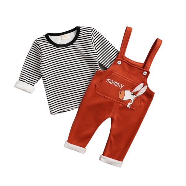 multicolor autumn baby girls boys long sleeve cartoon suspenders pants casual outfits set striped print thicken blouse new, White
multicolor autumn baby girls boys long sleeve cartoon suspenders pants casual outfits set striped print thicken blouse new, White
