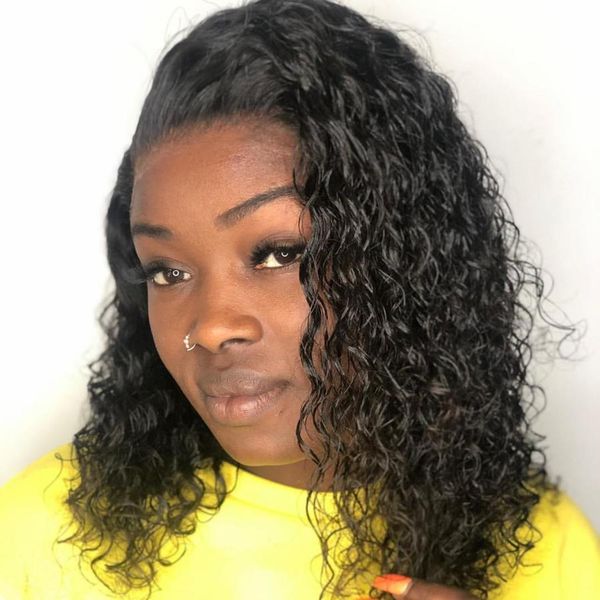 16inch curly human hair wigs with baby hair bleached knots brazilian remy 13*6 lace frontal wig pre-plucked 130% density with baby hair, Black
16inch curly human hair wigs with baby hair bleached knots brazilian remy 13*6 lace frontal wig pre-plucked 130% density with baby hair, Black