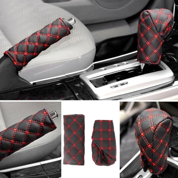 2pcs/set faux leather hand brake cover shift knob cover anti-slip gear case car interior decor auto car accessories
2pcs/set faux leather hand brake cover shift knob cover anti-slip gear case car interior decor auto car accessories
