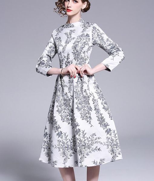 2019 white summer a-line leaves printed dress street style dresses stand collar knee-length 3/4 sleeve, Black;pink
2019 white summer a-line leaves printed dress street style dresses stand collar knee-length 3/4 sleeve, Black;pink