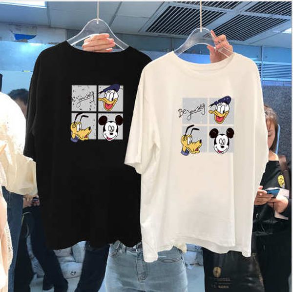 2020 new arrival womens designer t-shirts carton style mouse print summer loose breathable womens fashion cloths, White
2020 new arrival womens designer t-shirts carton style mouse print summer loose breathable womens fashion cloths, White