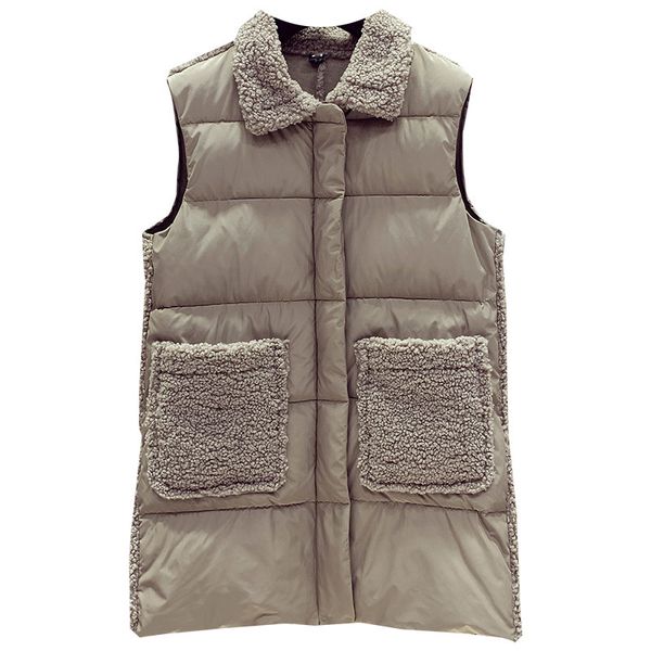 mumuzi new brand winter women's jacket windproof warm long cotton waistcoat casual sleeveless warm fleece femme coat veste, Black;white
mumuzi new brand winter women's jacket windproof warm long cotton waistcoat casual sleeveless warm fleece femme coat veste, Black;white