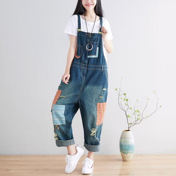 suspender jumpsuit ripped jeans women dungarees denim romper baggy harem pants patch bib overalls strap trouser stitching cowboy, Black;white
suspender jumpsuit ripped jeans women dungarees denim romper baggy harem pants patch bib overalls strap trouser stitching cowboy, Black;white