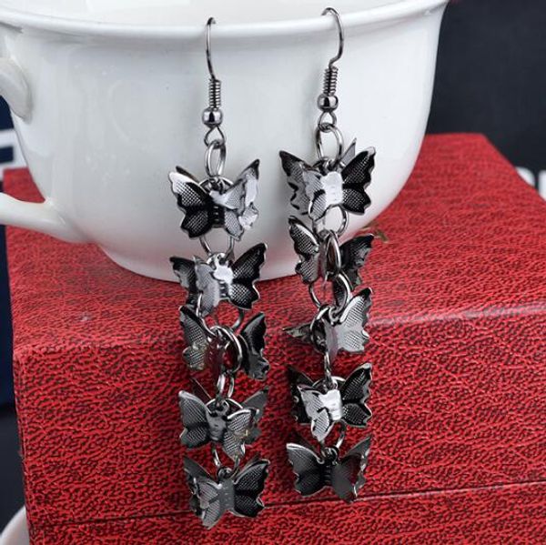 2019 new arrivals woman alloy 5 storey butterfly dangle chandelier earrings black gold silver exaggerated pendant earrings
2019 new arrivals woman alloy 5 storey butterfly dangle chandelier earrings black gold silver exaggerated pendant earrings