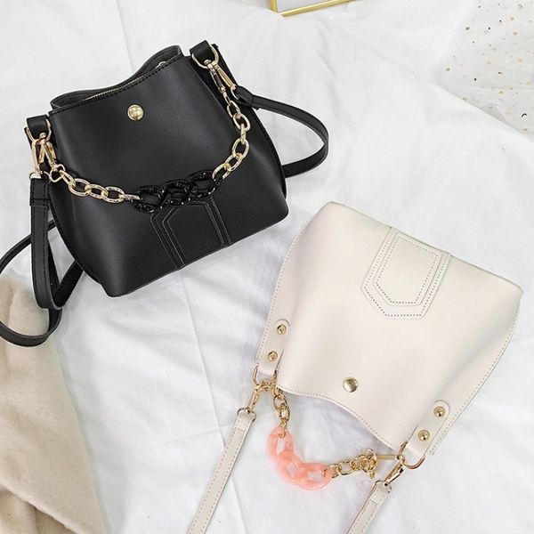 lily queen female chain bucket crossbody bag solid pu bags for women messenger vintage bolsa
lily queen female chain bucket crossbody bag solid pu bags for women messenger vintage bolsa