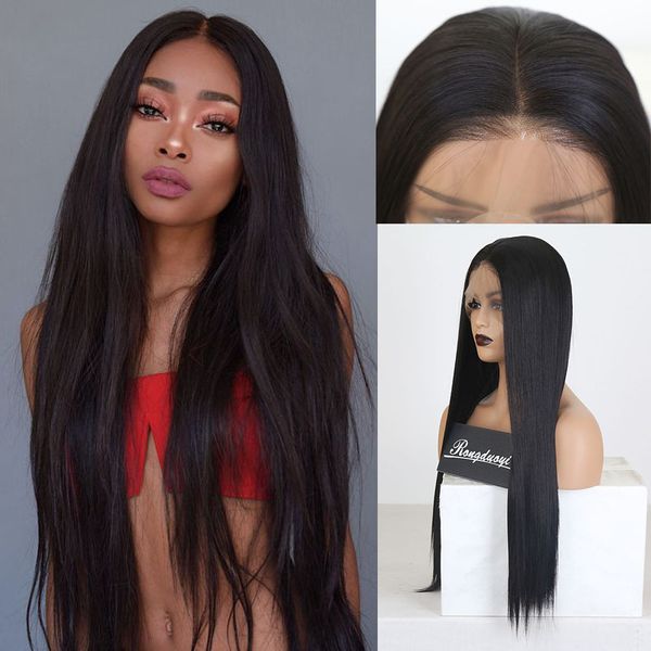 rongduoyi long deep part synthetic full lace wigs for women silky straight japanese fiber hair lace wig middle part full wigs, Black
rongduoyi long deep part synthetic full lace wigs for women silky straight japanese fiber hair lace wig middle part full wigs, Black