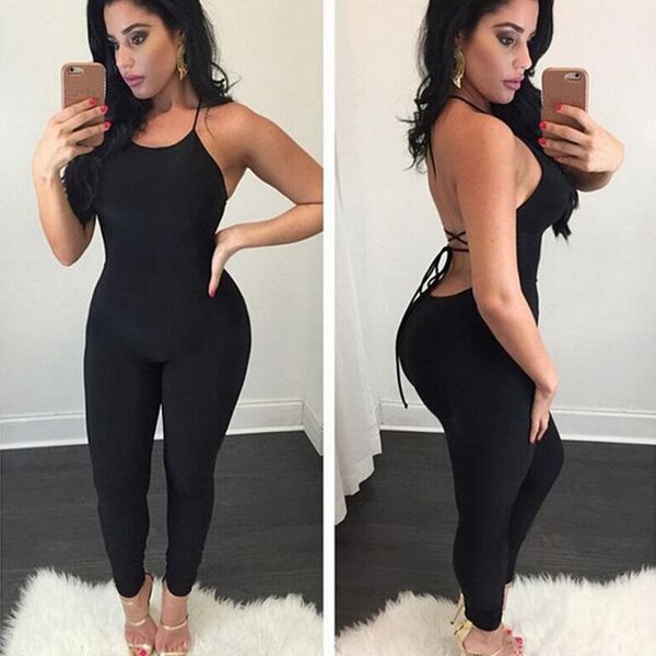 jumpsuit women casual sleeveless bodycon romper jumpsuit club backless bodysuit long pants, Black;white
jumpsuit women casual sleeveless bodycon romper jumpsuit club backless bodysuit long pants, Black;white