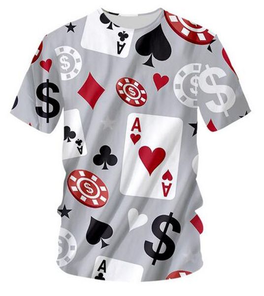 2019 big yards t-shirt men's poker game 3d t-shirt summer clothes tshirt dx032, White;black
2019 big yards t-shirt men's poker game 3d t-shirt summer clothes tshirt dx032, White;black
