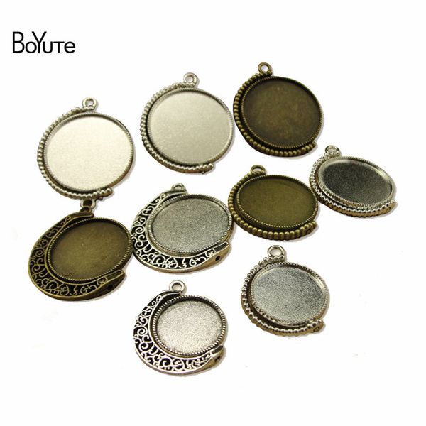 boyute (30 pieces/bag) wholesale 18-20-25-30mm rotating cabochon base diy pendant blank tray bezel jewelry accessories, Silver
boyute (30 pieces/bag) wholesale 18-20-25-30mm rotating cabochon base diy pendant blank tray bezel jewelry accessories, Silver
