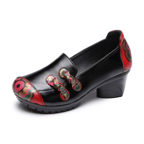 women flats old mother female shoes loafers cow genuine leather casual floral flower zipper vintage 35-41 ytz-6018 low leather, Black
women flats old mother female shoes loafers cow genuine leather casual floral flower zipper vintage 35-41 ytz-6018 low leather, Black