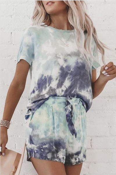 new for pajamas tiedye for womens crew neck tie dye pajama short sets set tie dye pajamas short sleeve floral print garden2010, Blue;gray
new for pajamas tiedye for womens crew neck tie dye pajama short sets set tie dye pajamas short sleeve floral print garden2010, Blue;gray