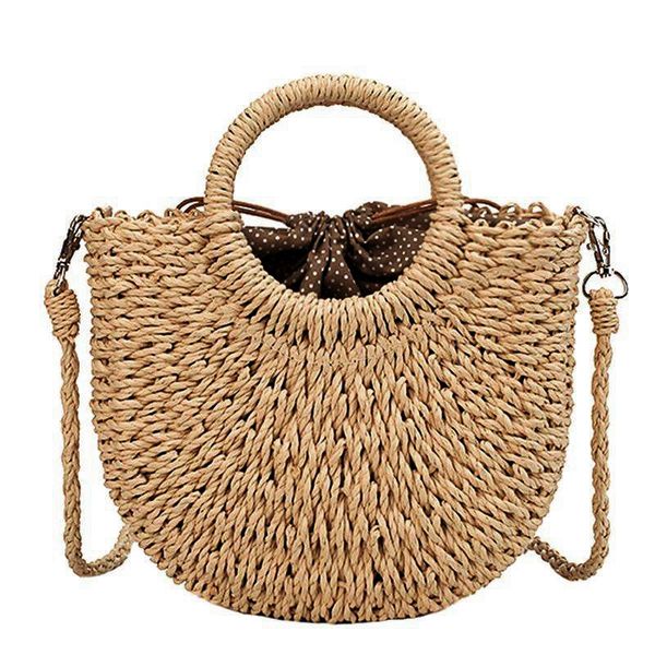 straw woven bag handmade rattan woven vintage retro straw rope knitted women crossbody handbag with ring fresh summer beach bag
straw woven bag handmade rattan woven vintage retro straw rope knitted women crossbody handbag with ring fresh summer beach bag