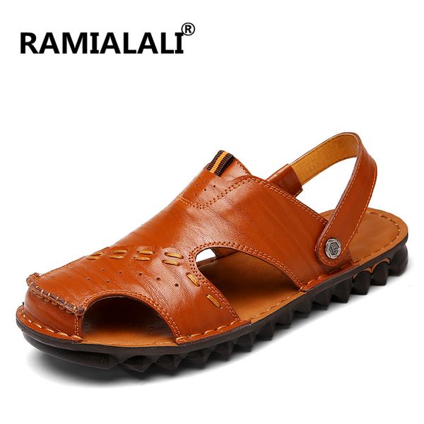 ramialali summer fashion breathable men sandals outdoor casual beach sandal shoes leather sandals slippers hombre, Black
ramialali summer fashion breathable men sandals outdoor casual beach sandal shoes leather sandals slippers hombre, Black