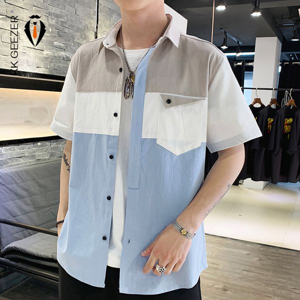 men shirt short sleeve 4xl casual summer fashion slim cotton 100% splice office summer casual street tuxedo formal dress shirts, White;black
men shirt short sleeve 4xl casual summer fashion slim cotton 100% splice office summer casual street tuxedo formal dress shirts, White;black