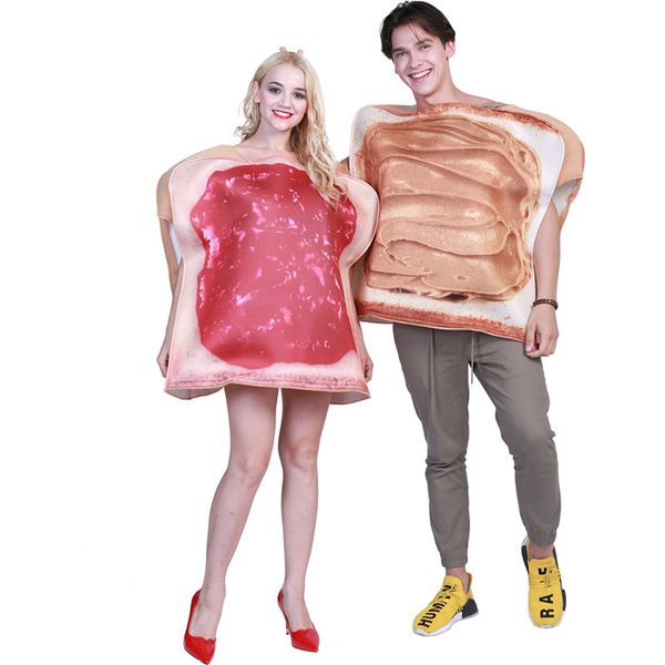mascot costumes halloween jam bread cartoon style festival designer couple clothing womens mens winter party casual apparel, Red;yellow
mascot costumes halloween jam bread cartoon style festival designer couple clothing womens mens winter party casual apparel, Red;yellow