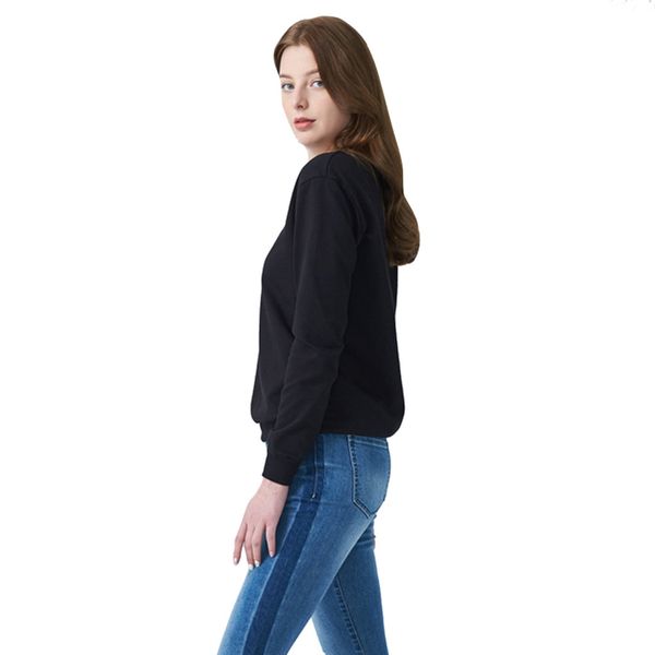black slim daily solid color blouse casual loose solid long sleeve round neck pullover sweatshirt blouse women sport
black slim daily solid color blouse casual loose solid long sleeve round neck pullover sweatshirt blouse women sport