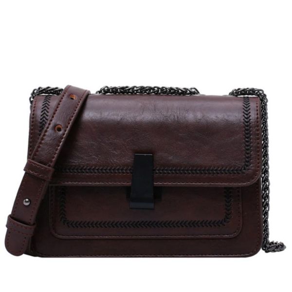 vintage leather crossbody bags for women chain strap quality female shoulder messenger bags casual flap bag ladies' travel sac
vintage leather crossbody bags for women chain strap quality female shoulder messenger bags casual flap bag ladies' travel sac