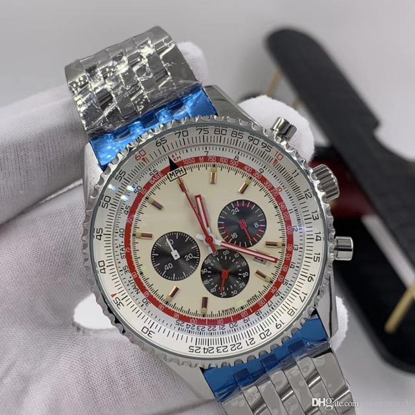 navitimer 1 мужские часы кварцевый хронограф авто дата светящийся белый циферблат 46 мм пилоты часы с маркерами правил silde вокруг внешнего, Slivery;brown
navitimer 1 мужские часы кварцевый хронограф авто дата светящийся белый циферблат 46 мм пилоты часы с маркерами правил silde вокруг внешнего, Slivery;brown