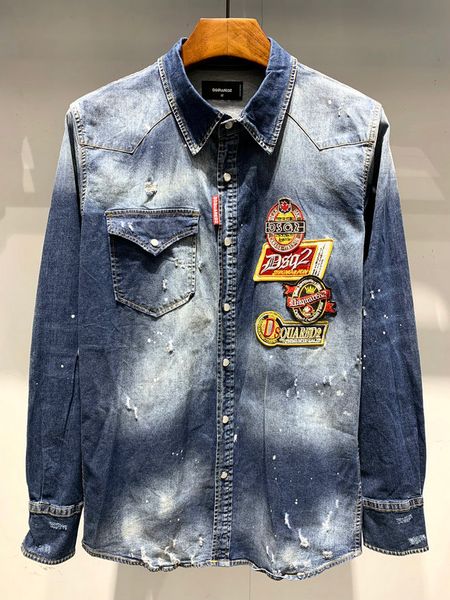 patchwork shirt business men long sleeve shirt mens casual dress male jean shirts street wearing jean shirts -xxxl, White;black
patchwork shirt business men long sleeve shirt mens casual dress male jean shirts street wearing jean shirts -xxxl, White;black