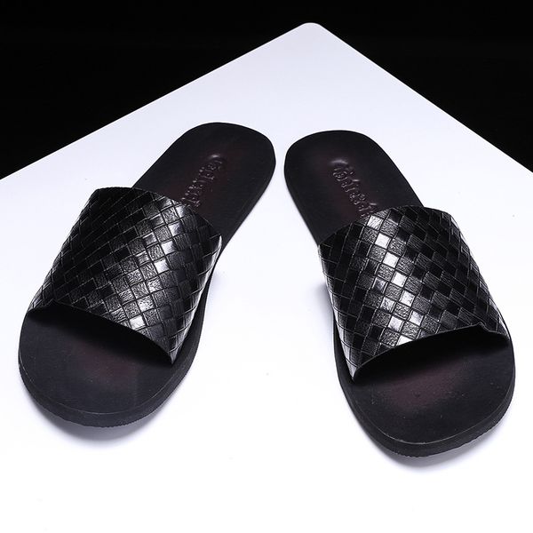 Slippers2019 Summer New Style MEN'S Slippers Outer Wear Household Bathroom Pool Slipper Weaving Decorative Pattern Leather Slipp
Slippers2019 Summer New Style MEN'S Slippers Outer Wear Household Bathroom Pool Slipper Weaving Decorative Pattern Leather Slipp