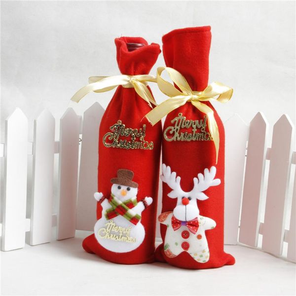 christmas wine bottle decor set santa claus snowman deer bear bottle cover clothes kitchen decoration for new year xmas gift bag
christmas wine bottle decor set santa claus snowman deer bear bottle cover clothes kitchen decoration for new year xmas gift bag