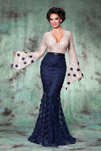 appliqued lace long evening gowns 2019 v-neck long sleeve lace navy blue mermaid arabic dubai kaftan dresses 221, Black;red
appliqued lace long evening gowns 2019 v-neck long sleeve lace navy blue mermaid arabic dubai kaftan dresses 221, Black;red