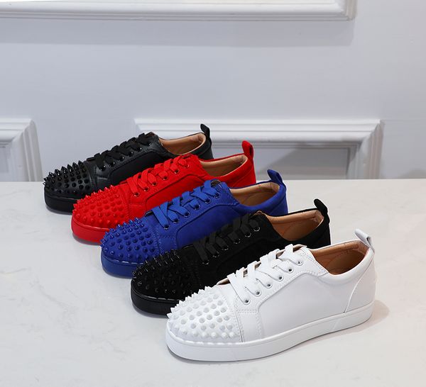 designer mens red black yellow bottoms shoes strass low cut casual shoes for men women couple spikes leather sneakers 35-46 
designer mens red black yellow bottoms shoes strass low cut casual shoes for men women couple spikes leather sneakers 35-46
