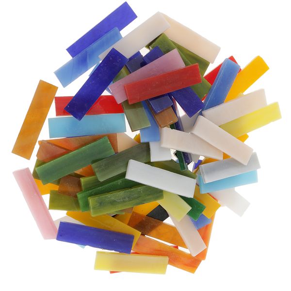 70 pieces rectangle shape mixed color glass mosaic tiles tessera for mosaic making crafts supplies 10x40mm
70 pieces rectangle shape mixed color glass mosaic tiles tessera for mosaic making crafts supplies 10x40mm