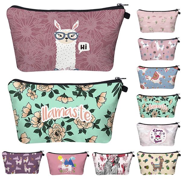 cute llama printing cosmetic bag organizer makeup bag casual travel zipper neceser toiletry bags women multifunction beauty
cute llama printing cosmetic bag organizer makeup bag casual travel zipper neceser toiletry bags women multifunction beauty