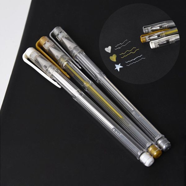 0.7mm White Gold Silver Gel Pens Sketching Drawing Pen for Art Marker Design Comic Manga Painting Supplies
0.7mm White Gold Silver Gel Pens Sketching Drawing Pen for Art Marker Design Comic Manga Painting Supplies