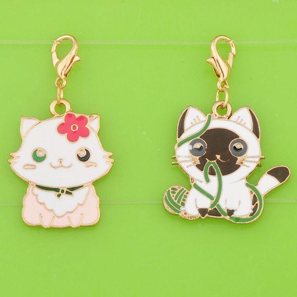 charms diy metal dangle enamel color kawaii kitten cat with clasp pendants for bracelet/necklace/earring jewelry making charm, Bronze;silver
charms diy metal dangle enamel color kawaii kitten cat with clasp pendants for bracelet/necklace/earring jewelry making charm, Bronze;silver