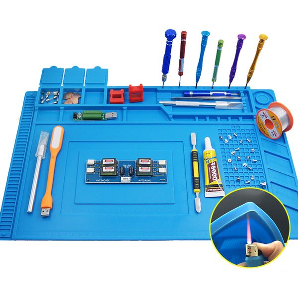 heat gun soldering station insulation pad heat insulation working mat silicone heat-resistant maintenance platform tools
heat gun soldering station insulation pad heat insulation working mat silicone heat-resistant maintenance platform tools