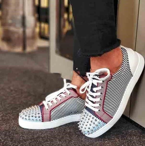 9s vetro metal junior spikes orlato flat patent leather round-toe red bottom sneakers low fashion lightweight breathable casual sports, Black
9s vetro metal junior spikes orlato flat patent leather round-toe red bottom sneakers low fashion lightweight breathable casual sports, Black