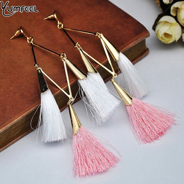 yumfeel women new fashion statement jewelry long tassel earring for women 4 colors wedding dangle drop earrings wholesale, Golden
yumfeel women new fashion statement jewelry long tassel earring for women 4 colors wedding dangle drop earrings wholesale, Golden