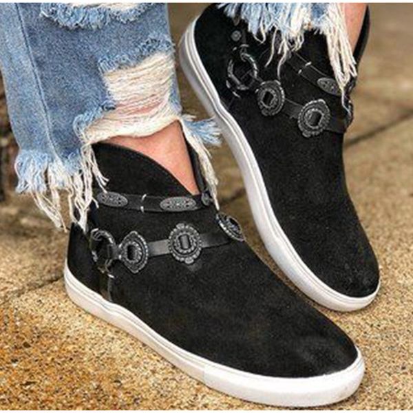 fashion high-shoes female footwear dropshipping women's flat shoes autumn flock flat ankle boots woman metal zipper casual, Black
fashion high-shoes female footwear dropshipping women's flat shoes autumn flock flat ankle boots woman metal zipper casual, Black