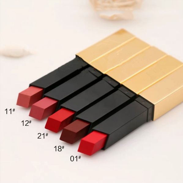 Fa hion y5l matte lip tick rouge brand 6 color foggy matte lip tick co metic gold tube waterproof lip makeup beauty
Fa hion y5l matte lip tick rouge brand 6 color foggy matte lip tick co metic gold tube waterproof lip makeup beauty