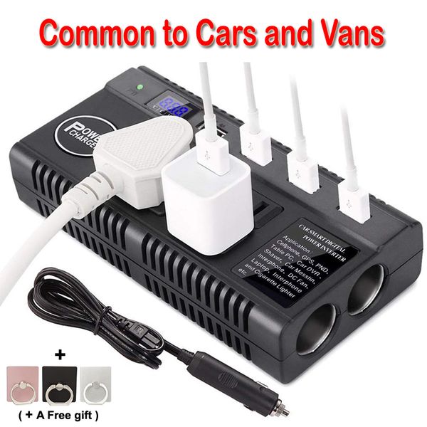 carvan power inverter 12v24v to ac 220v зарядное устройство адаптер 200 вт постоянного тока с 3 розетками переменного тока двойной прикурива
carvan power inverter 12v24v to ac 220v зарядное устройство адаптер 200 вт постоянного тока с 3 розетками переменного тока двойной прикурива