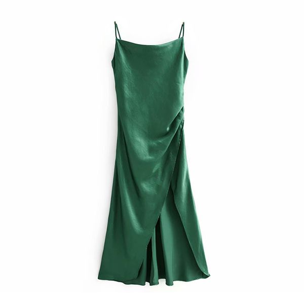 casual dresses elegant satin backless split dress women sleeveless vintage green spaghetti strap female solid party long, Black;gray
casual dresses elegant satin backless split dress women sleeveless vintage green spaghetti strap female solid party long, Black;gray