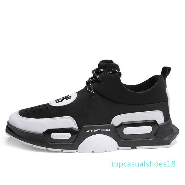 new men casual shoes breathable hollow lace-up sneakers with platform fashion mixed color soft leather nti-skid wear resistant t18, Black
new men casual shoes breathable hollow lace-up sneakers with platform fashion mixed color soft leather nti-skid wear resistant t18, Black