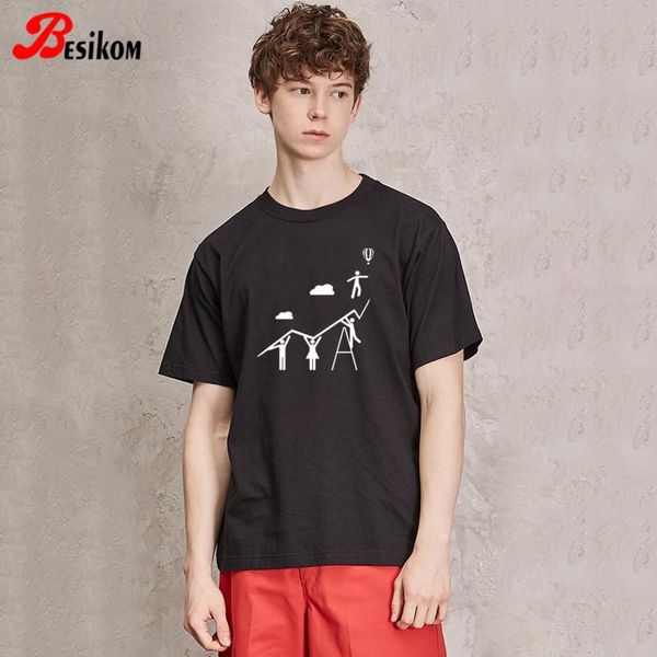 besikom 2020 spring new 100% cotton men's short sleeve t-shirts funny men t shirts funny graphic summer clothes solid tees, White;black
besikom 2020 spring new 100% cotton men's short sleeve t-shirts funny men t shirts funny graphic summer clothes solid tees, White;black