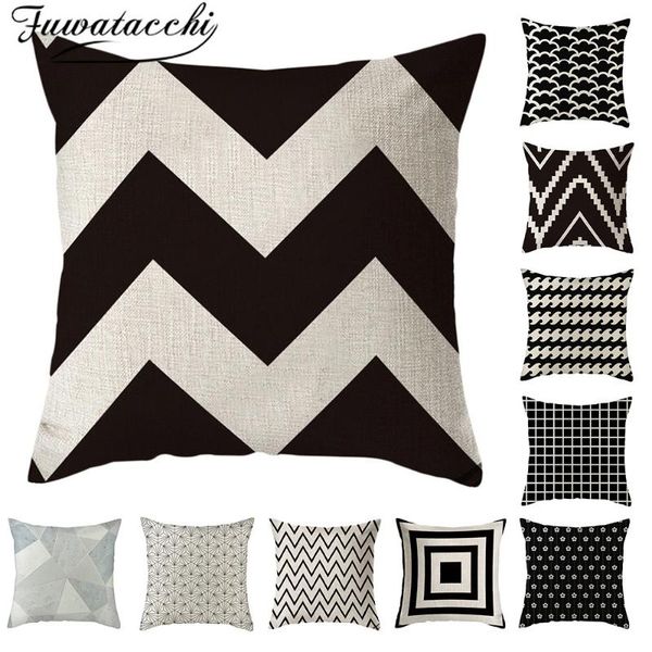 fuwatacchi linen geometric cushion cover black and white flower p pillow cover for home sofa chair decorative pillowcases
fuwatacchi linen geometric cushion cover black and white flower p pillow cover for home sofa chair decorative pillowcases